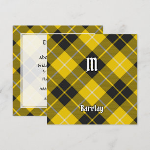 Convites Tartan de Vestido do Clã Barclay