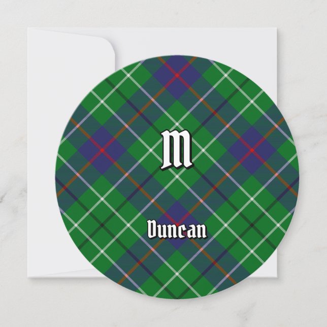 Convites Tartan do Clã Duncan (Frente)