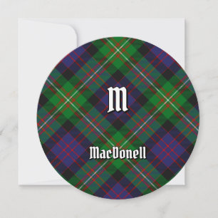 Convites Tartan do Clã MacDonell de Glengarry