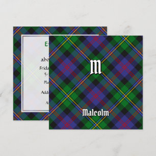 Convites Tartan do Clã Malcolm