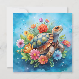 Convites Tartaruga Floral