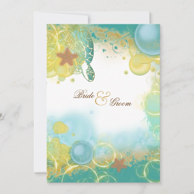 Convites Tartarugas-vivas (Frente)