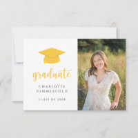 Tassel de Boné de formatura Dourado Amarelo Simple