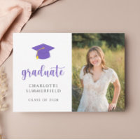 Tassel simples de Boné de formatura Dourado roxo