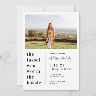 Convites Tassel valeu a pena na classe de graduação Hassl