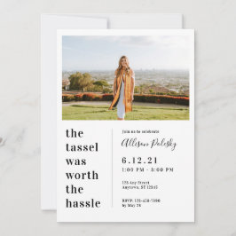 Convites Tassel valeu a pena na classe de graduação Hassle 