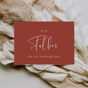 Convites Tatotta moderna ao meu pai no dia do meu casamento