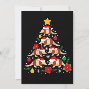 Convites Tatu de Natal Árvore Chapéu do Papai Noel Enfeites