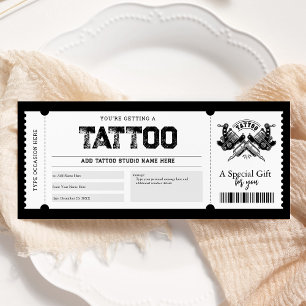 Convites Tatuagem Ganhe Presente de Ingresso Voucher 