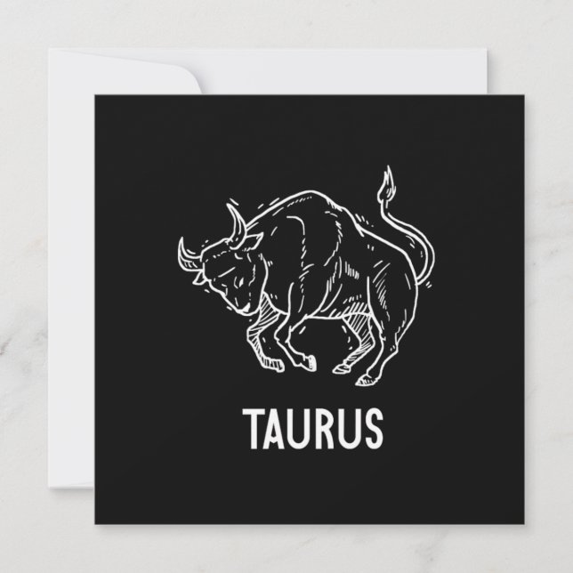 Convites Taurus Astrology Birthday Gift Zodiac Signs (Frente)
