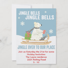 Convites TBO- o partido do urso polar de Bels de tinir