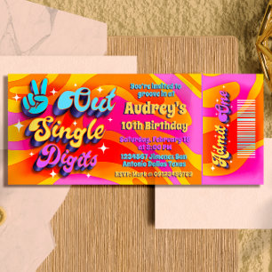Convites Tchau, Dígitos Simples Estou com 10 Ingressos