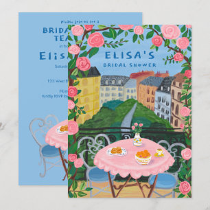 Convites Tea de Paris PERSONALIZADA na Arte do Chá de panel