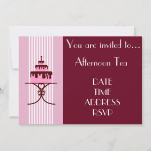 Convites Tea party alto da tarde francesa do art deco