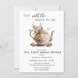 Convites Tea Party | Chá de panela de chá