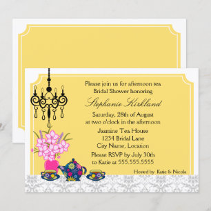 Convites Tea party elegante