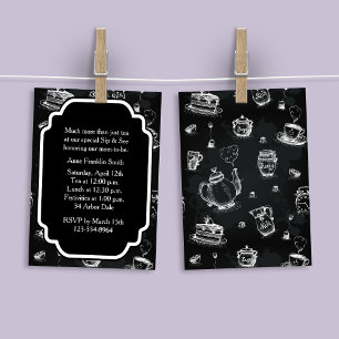 Convites Tea Time Black