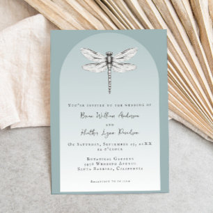 Convites Teal Dragonfly Wedding