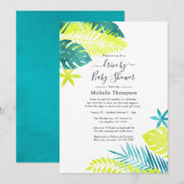 Convites Teal e Lemon Tropical Drive by Chá