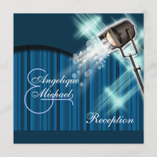 Convites Teatro de palcos de Hollywood da recepção de cas