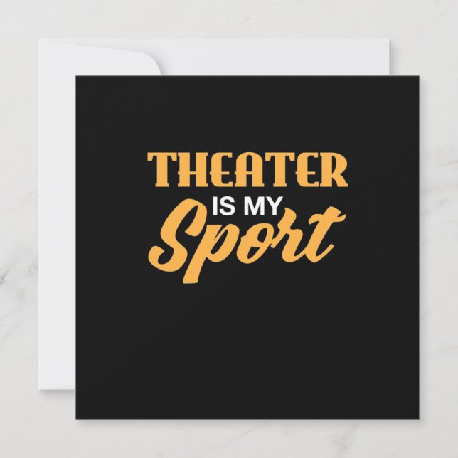 Convites Teatro É Meu Esporte (Frente)