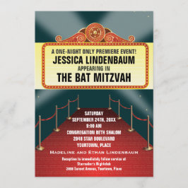 Convites Teatro Marquee Bar Bat Mitzvah