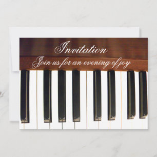 Convites Teclas Piano_