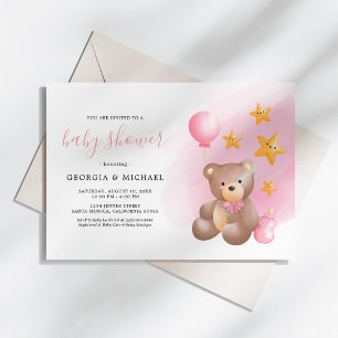 Convites Teddy Bear Baby Shower