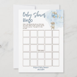 Convites Teddy Bear Balões Bearam Chá de fraldas de Espera