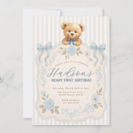 Convites Teddy Bear Birthday Invitation