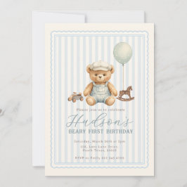 Convites Teddy Bear Birthday Invitation