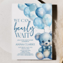 Teddy Bear Blue Podemos Ampliar Chá de fraldas De 