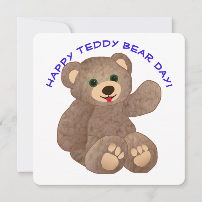 Convites Teddy Bear Day (Frente)