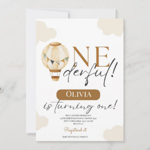 Convites Teddy Bear Girl pastel 1º aniversário