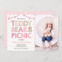 Teddy Bear Picnic Girl Invise Pink