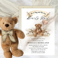 Teddy Bear Pode Ceder Esperar Chá de fraldas Greig