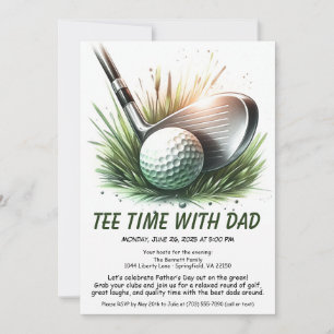 Convites Tee Time com o Papai Edição Dia dos Pais Festa de