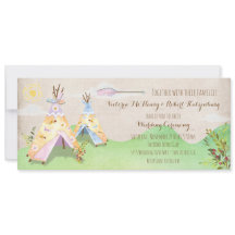 Teepee rústico do casamento tribal de Boho da