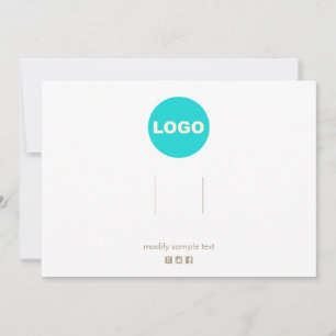 Convites Tela de Barrette de Hairclip de Logotipo Simples d