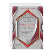 Tela de Cinzas Vermelhas 3D Metálicas Modernas e N