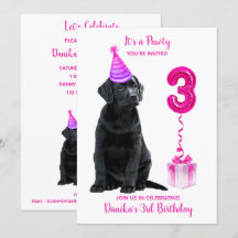 Tema "aniversário de 3 anos" - Garota Rosa-Cachoro