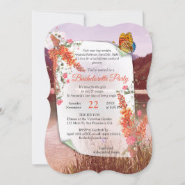 Convites Tema Botânico Elegante de Tonalidade Neutra do out