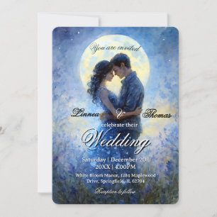 Convites Tema Celestial Love Night Sky