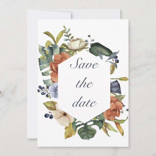 Convites tema da colheita de outono (Frente)