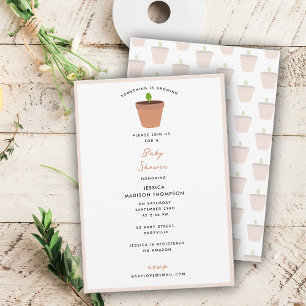 Convites Tema da Festa do Chá de fraldas Jardim do Jardim d