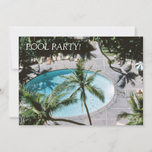 Convites Tema da Piscina inspirada no Médio do século 195