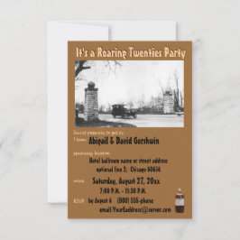 Convites Tema da proibição do Roaring 20's