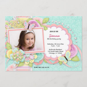 Convites tema de aniversário bonito