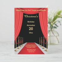 Tema de Aniversário de Filme do Tapete Vermelho