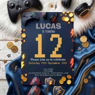 Convites Tema de Aniversário de Jogos Modernos